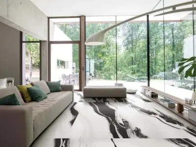 Floor Gres B&w marble