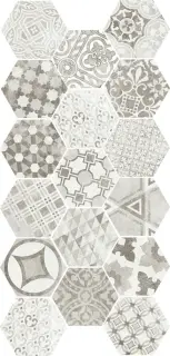 Equipe Hexatile Керамогранит Серый 17x20 22099