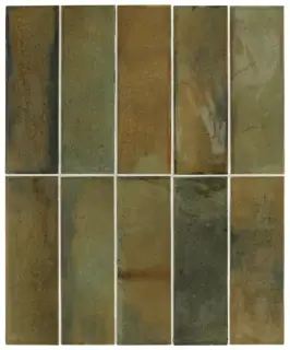 Equipe Hanoi Керамическая Плитка Зеленый 6x20 30034