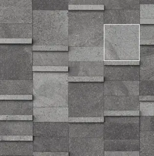 Mirage Oltrenero Натуральный Камень Серый 20x20 CIG1