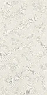 3D Wall Carve Leaf White 40x80