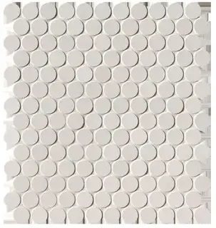 MILANO&FLOOR BIANCO ROUND MOSAICO MATT