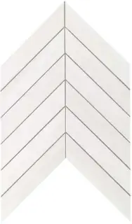 Marvel Bianco Dolomite Chevron Wall