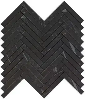 Marvel Nero Marquina Herringbone Wall