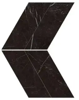 Marvel Nero Marquina Chevron Lappato
