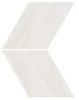 Marvel Bianco Dolomite Chevron Lappato