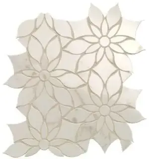 ROMA GOLD CALACATTA DELICATO DAISY MOSAICO