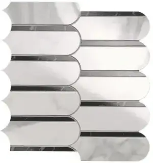 ROMA GOLD CARRARA SUPERIORE/NERO ELEGANTE ARCHS MOSAICO