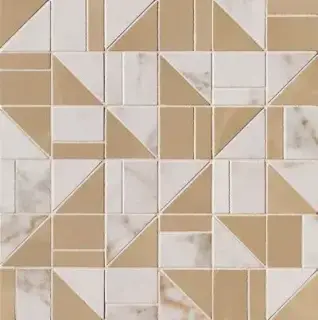 ROMA GOLD CALACATTA DELICATO/ONICE MIELE SLASH MOSAICO