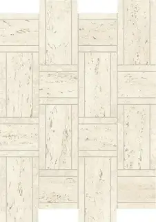 Marvel White Mosaico Basketweave