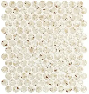 GLIM GEMME BEIGE ROUND MOSAICO MATT