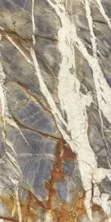 Керамогранит UM6L300692B Blue Tempest Block B Luc Shiny 6mm 150х300