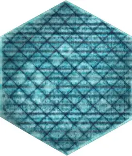 Керамогранит TRIBU Blue Shiny Hexa 23.2x26.7