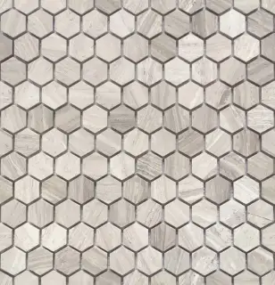 Мозаика Travertino silver MAT hex 18x30x6 285x305x6