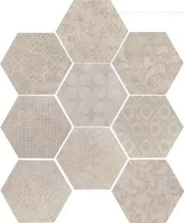 Керамогранит 1047252 RIABITA ESAGONA FABRIC SHABBY CHIC 24x27,7