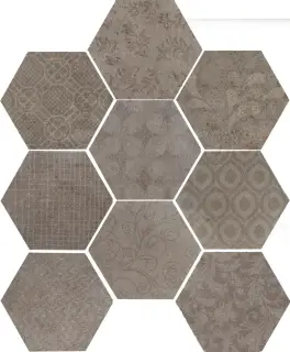 Керамогранит 1047253 RIABITA ESAGONA FABRIC FENG SHUI 24x27,7