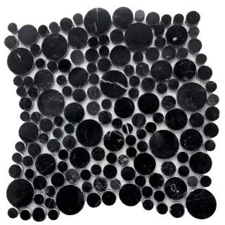 Мозаика Nero oriente bolli Pol 280x280