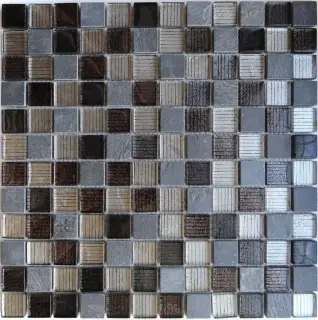 Мозаика Naturelle Alcantara Nero 23x23 30.5x30.5