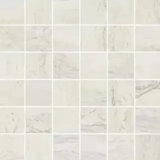 Мозаика Mosaico Gemstone White Rett чип 4.95x4.95 31.6x31.6