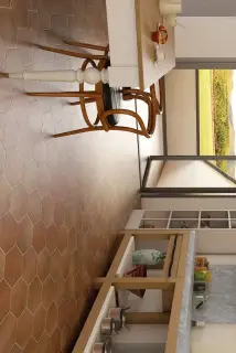 Керамогранит 20338 Hexatile Negro Mate 17.5*20