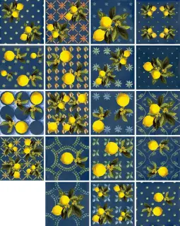 Керамогранит Giardino Blu Mix Luc 20x20