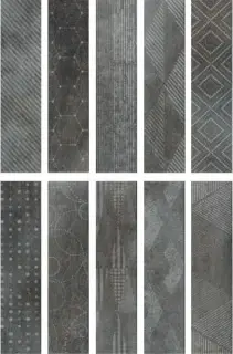 Керамогранит 1047175 DOCKLANDS FREEPORT BLACKWALL (10 soggettu mix) 8,6x35