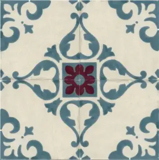 Керамогранит Декор 8328 Jolie Ivoire Petrole Trama (комп/4шт) 10х10