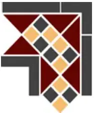 Керамогранит Corner LISBON with 1 strip (Tr.20 Dots 14+21 Strips 14) 21.5х21.5