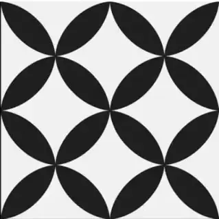 Керамогранит Circle Black Pre-Cut 45x45