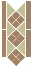 Керамогранит Border LISBON-1 with 1 strip (Tr.03 Dots 04 Strips 04) 28х15