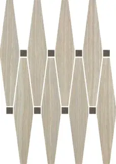 Мозаика 59225 Mos.Losanga Cream Sat.con Oro 27x35,8