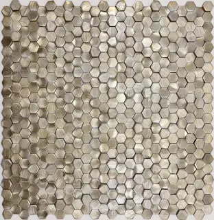 Мозаика Aluminium 3D Hexagon Brass 8x14x6 29.7x30.6