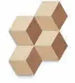 Мозаика 781840 Sensi Terre Cotone Rosato Mattone Nat Cubo 37x46