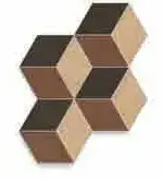 Мозаика 781841 Sensi Terre Rosato Amaranto Carbone Nat Cubo 37x46