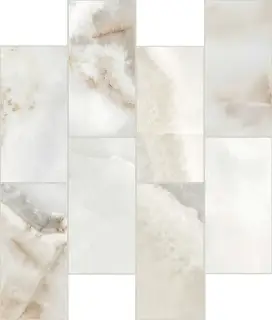 Мозаика 770280 Reves De Rex Noisette Muretto Sfalsato Glossy 6mm 7.5x15 30x30