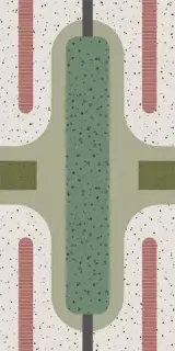 Керамогранит 769494 Chimera Decoro Colore Bianco Mat Ret 6mm 60x120