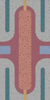 Керамогранит 769495 Chimera Decoro Colore Grigio Mat Ret 6mm 60x120