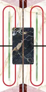 Керамогранит 769481 Chimera Decoro Empatia Bianco Mat Ret 6mm 60x120