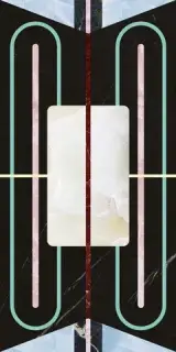 Керамогранит 769482 Chimera Decoro Empatia Nero Glossy Ret 6mm 60x120