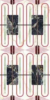 Керамогранит 769434 Chimera Decoro Empatia Bianco Mat Ret 6mm 120x240