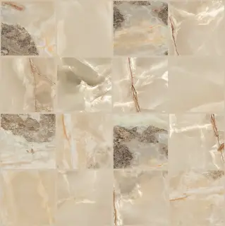 Мозаика 767782 Onyx&More Golden Blend Satin Mosaico 6mm 7,5x7,5 30x30