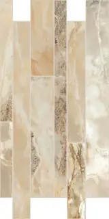 Мозаика 767773 Onyx&More Golden Blend Satin Modulo Listello SF 30x60