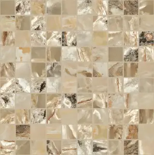 Мозаика 767760 Onyx&More Golden Blend Satin Mosaico 3x3 30x30