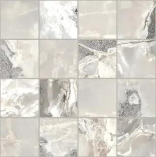 Мозаика 767699 Onyx&More Silver Blend Satin Mosaico 6mm 7,5x7,5 30x30