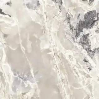 Керамогранит 766014 Onyx&More White Blend Glossy Ret 6mm 80x80