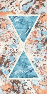 Керамогранит 763517 Araldica Triangoli Corallo Lucida R 6mm 120x240