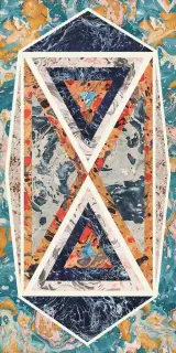 Керамогранит 763511 Araldica Blasone Azzurro Lucida R 6mm 120x240