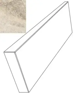 Ступени 76100 GRADONE ANGOLARE SX CREMA 4x32x80