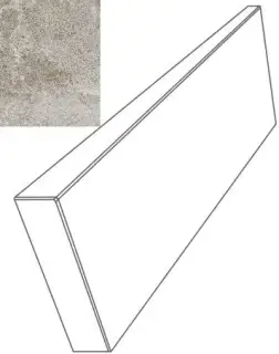 Ступени 76102 GRADONE ANGOLARE SX GRIGIO 4x32x80