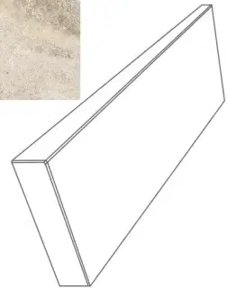 Ступени 76090 GRADONE ANGOLARE DX CREMA 4x32x80